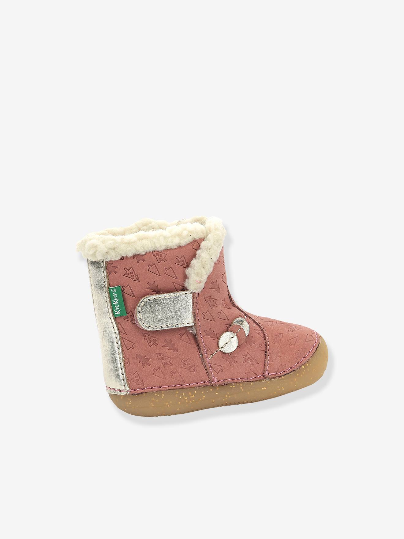 Botinhas So Windy KICKERS® First Steps, Bege Bebê