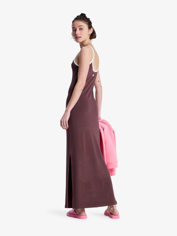 Sugar Sands Maxi Robe à bretelles Marron Femme