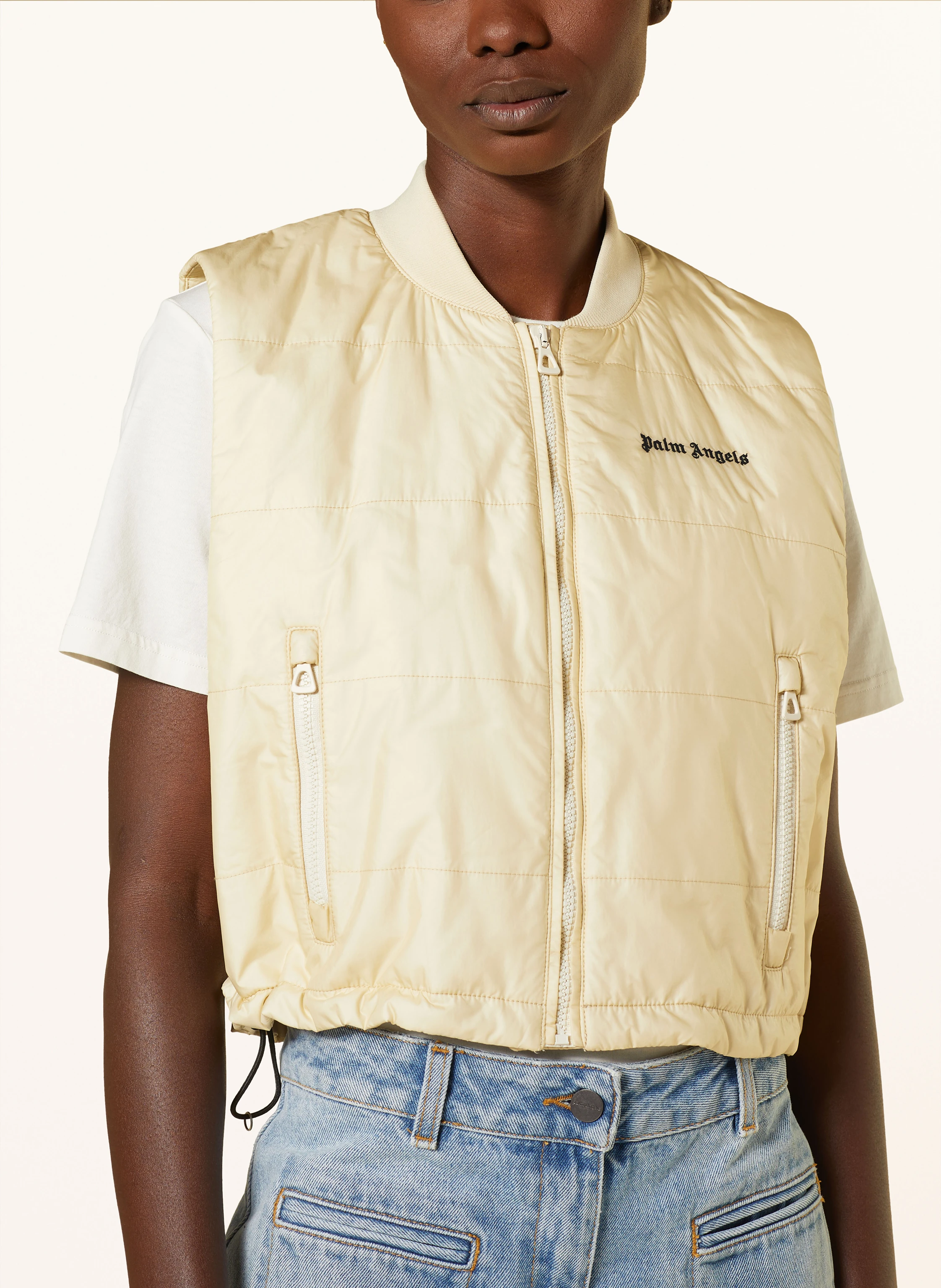 Palm Angels Cropped-Steppweste