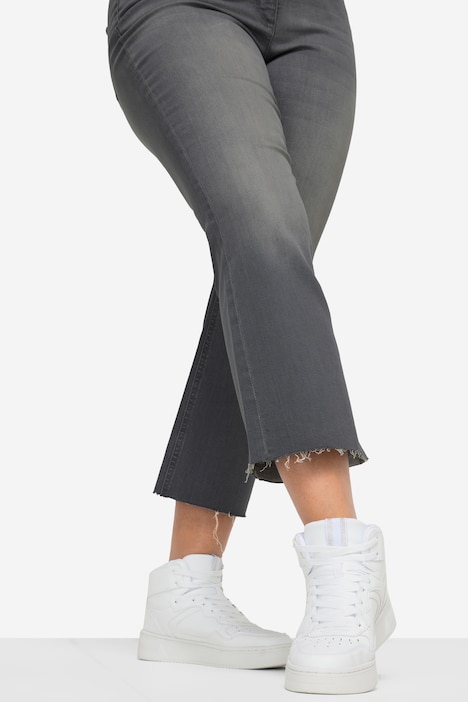 7/8-Jeans Claire, Stretchkomfort, geschnittener Saum, 5-Pocket