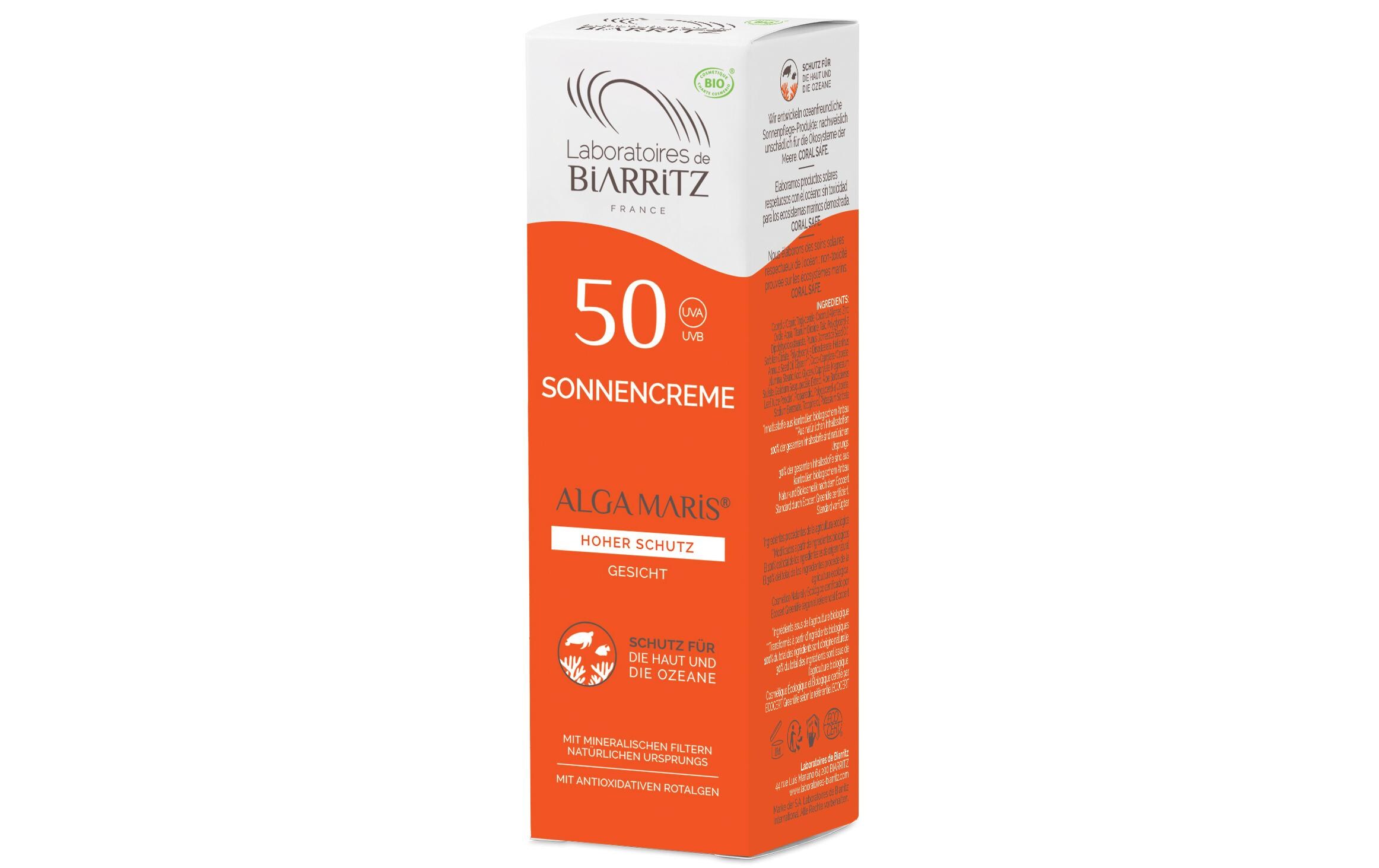 Sonnencrème Gesicht ohne Duft LSF 50 50 mlFeuchtigkeitsspendende Sonnencreme