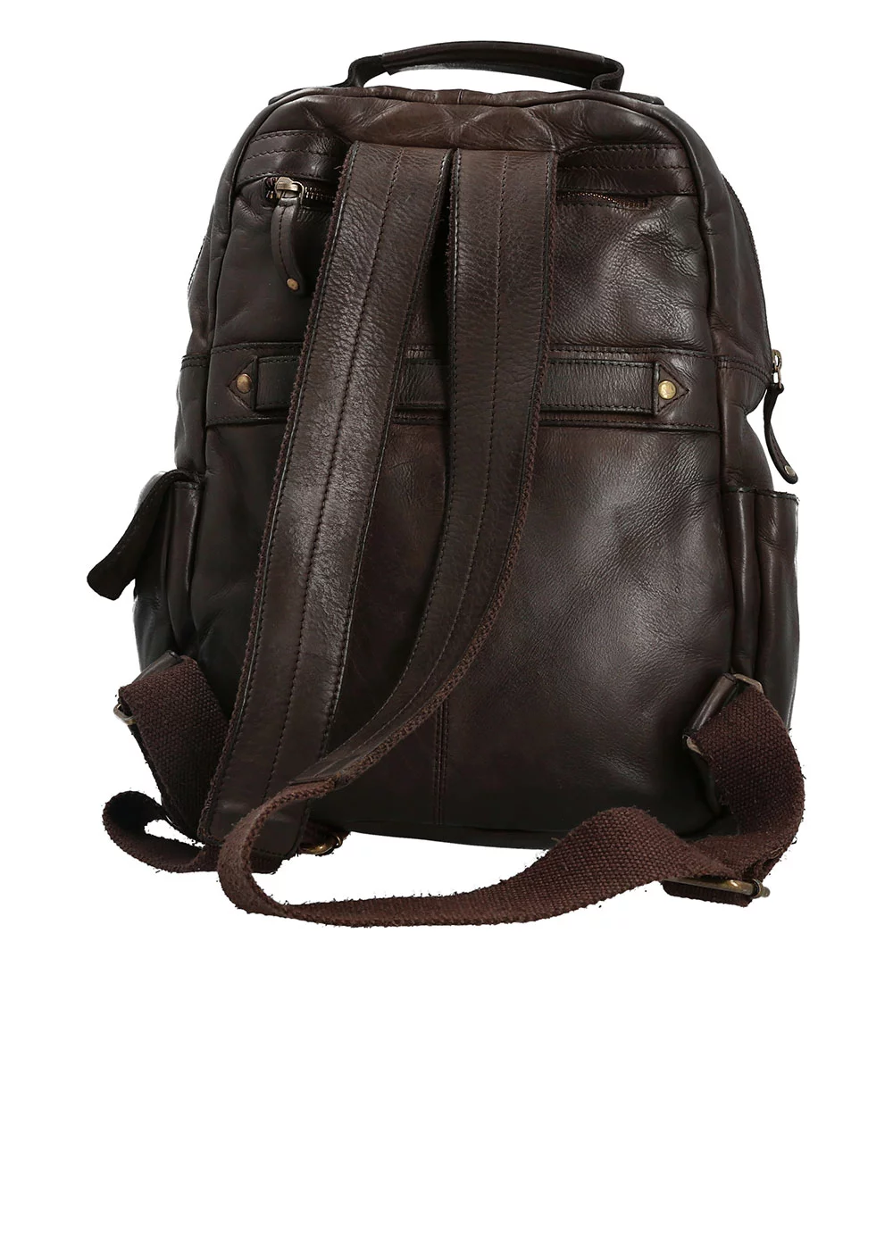 SAC A DOS OSLO CUIR MARRON