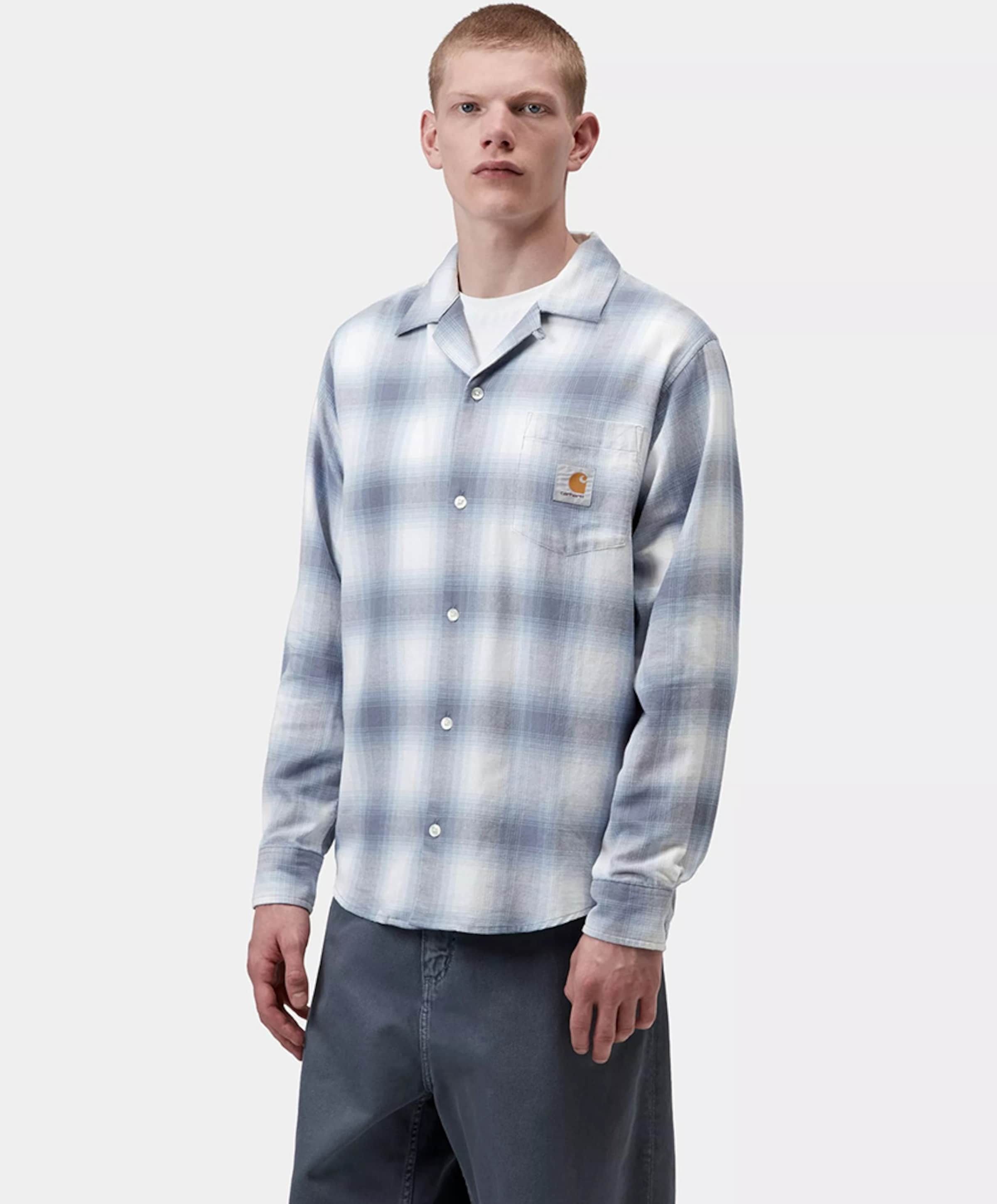 Carhartt WIP Heren overhemd lange mouw blauw