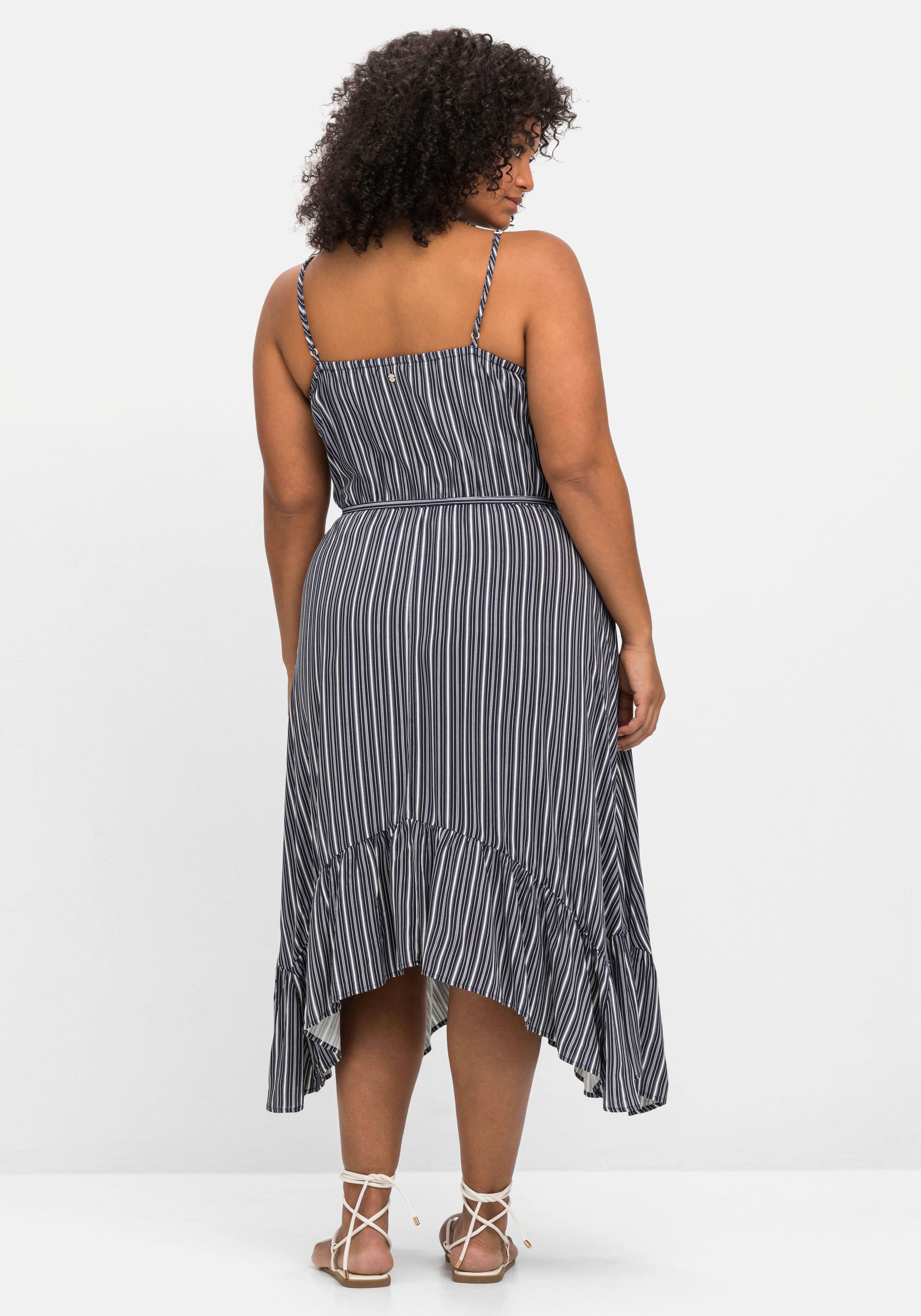 Kleid mit schwingendem Volantsaum