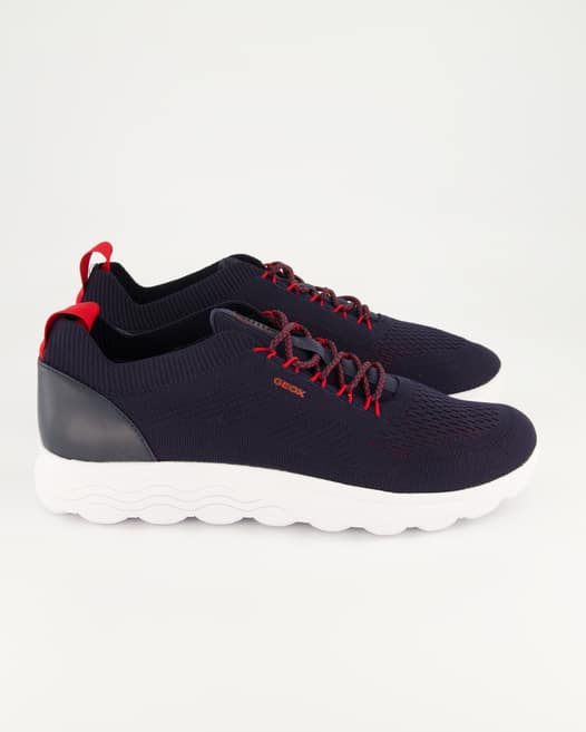 Geox SPHERICA A - KNITTED TEXT. Sneaker in Blau
