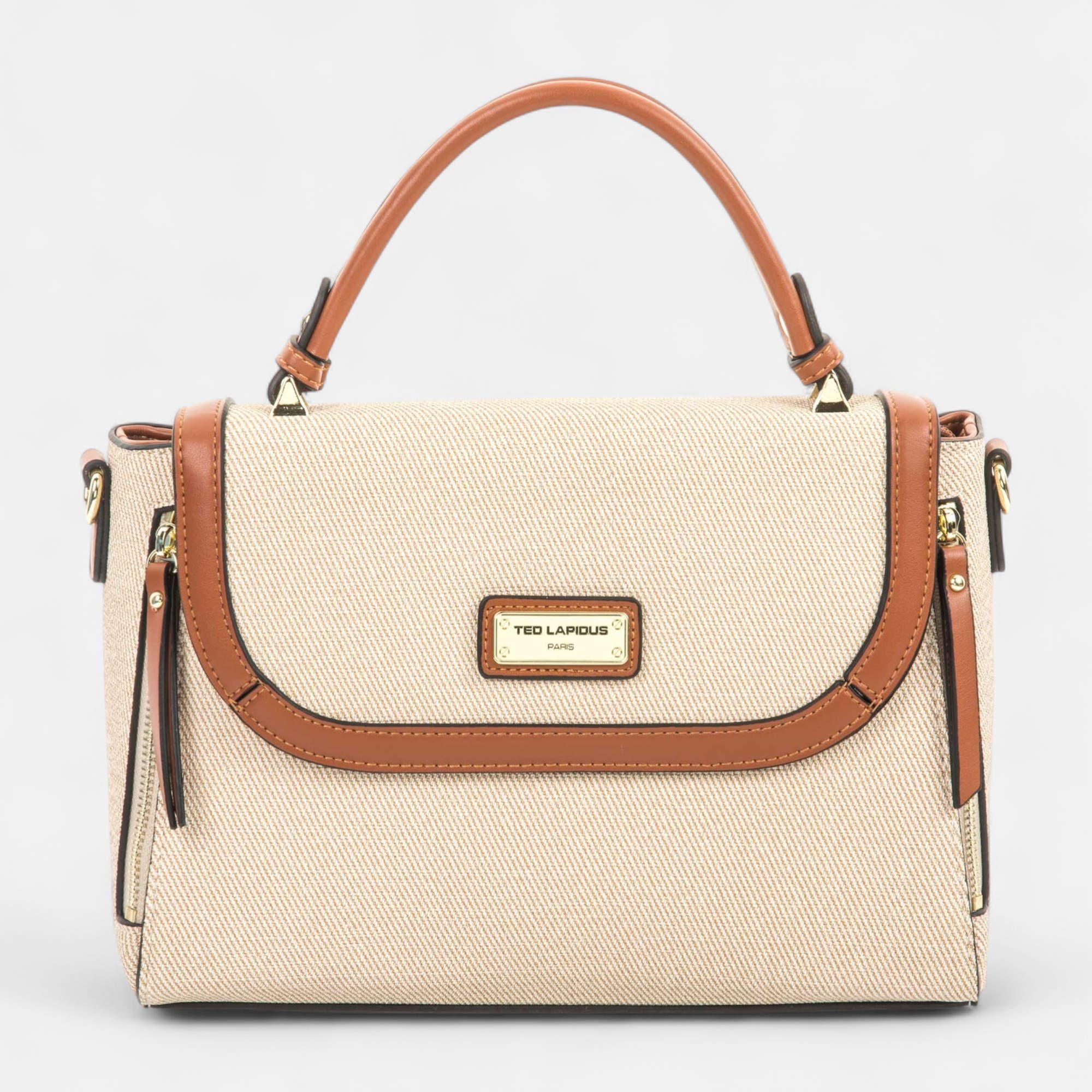 Sac à main beige