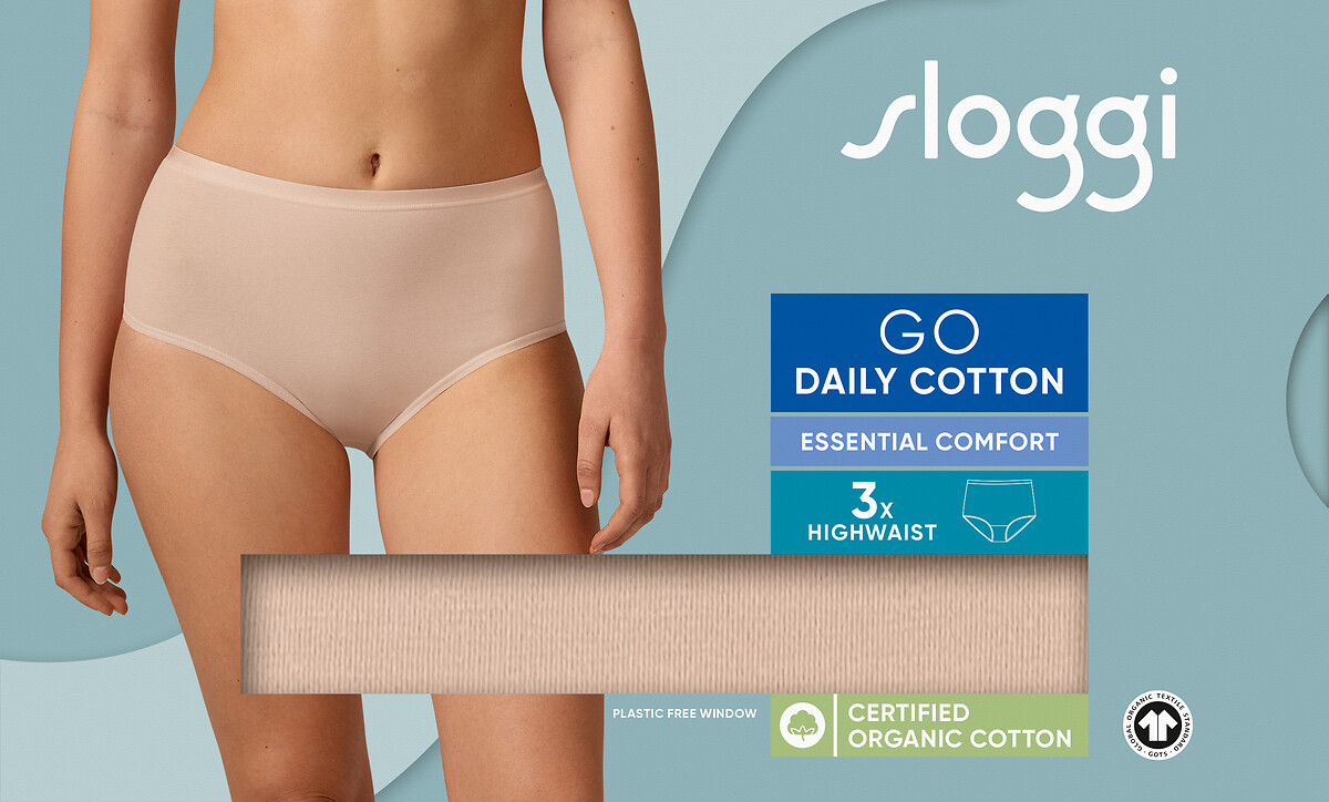 SLOGGI<br>Conjunto de 3 slips altos Go Daily Cotton