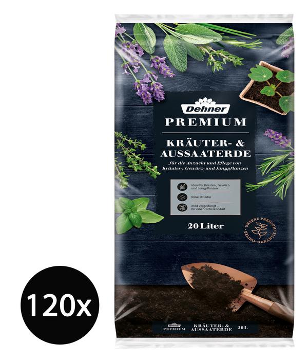 Dehner Premium Kräuter- & Aussaaterde, 120 x
