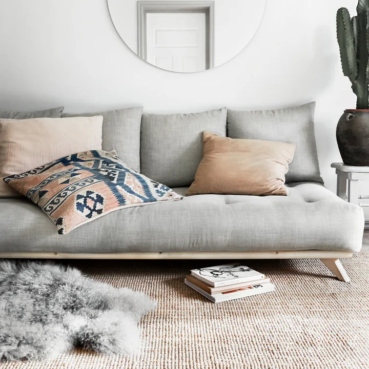 Karup Design - Senza Sofa, Kiefer natur / dunkelgrau