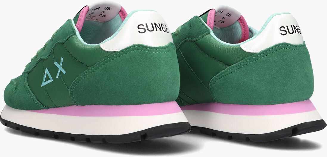 SUN68 groene sun68 lage sneakers ally solid nylon