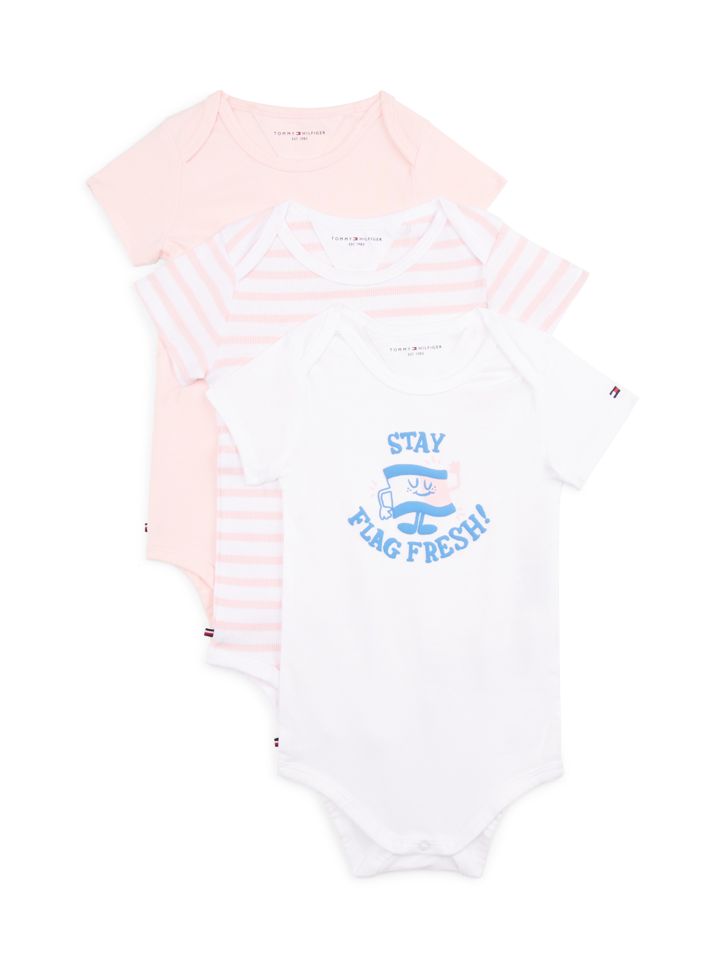 Tommy Hilfiger Kurzarmbody »3 PACK BODY SS GIFTBOX« Packung, 3er, 3 Stk. aus weicher Baumwollmischung