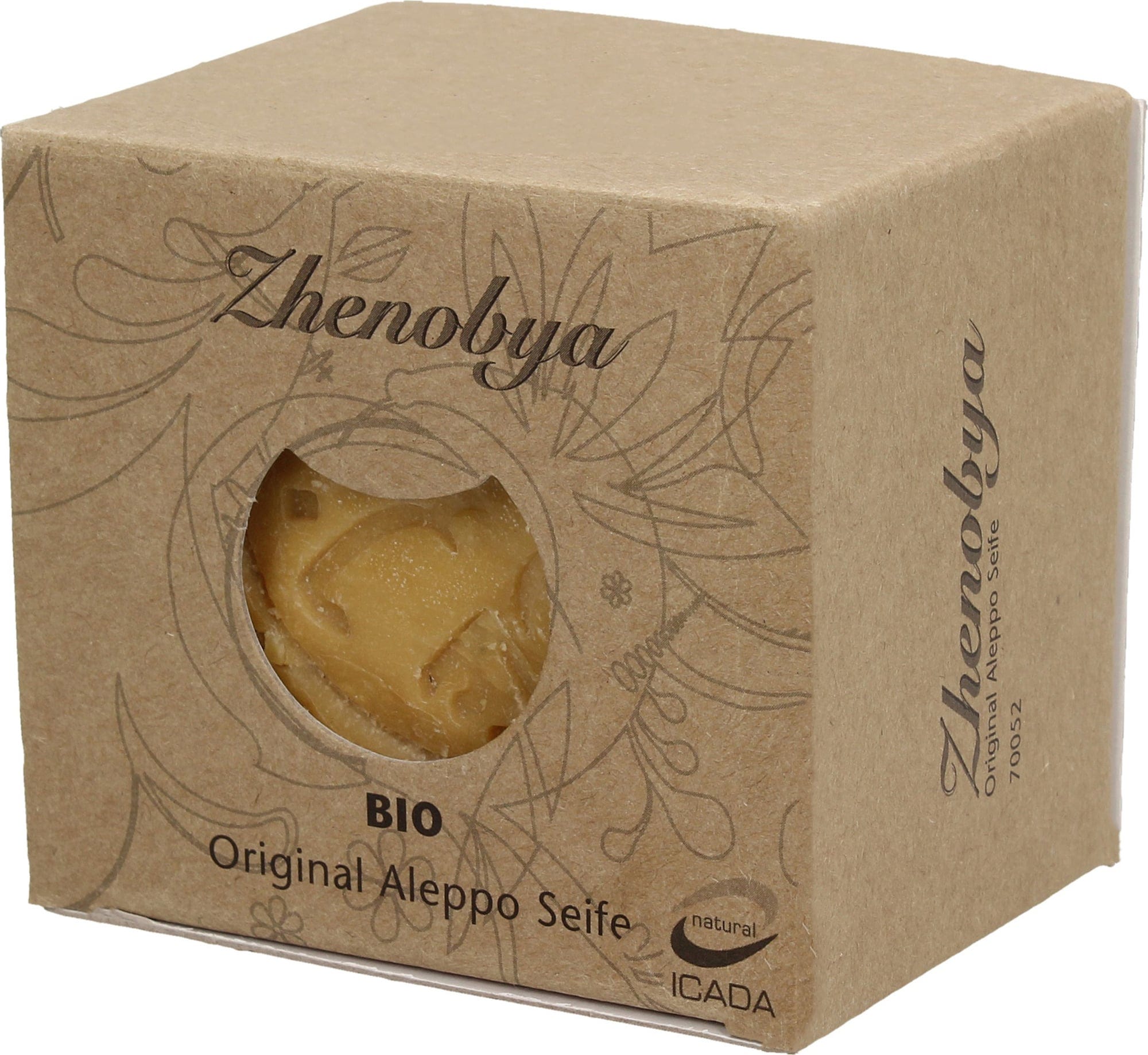 Zhenobya  Bio Alepposeife Olivenöl 100%, 200 g