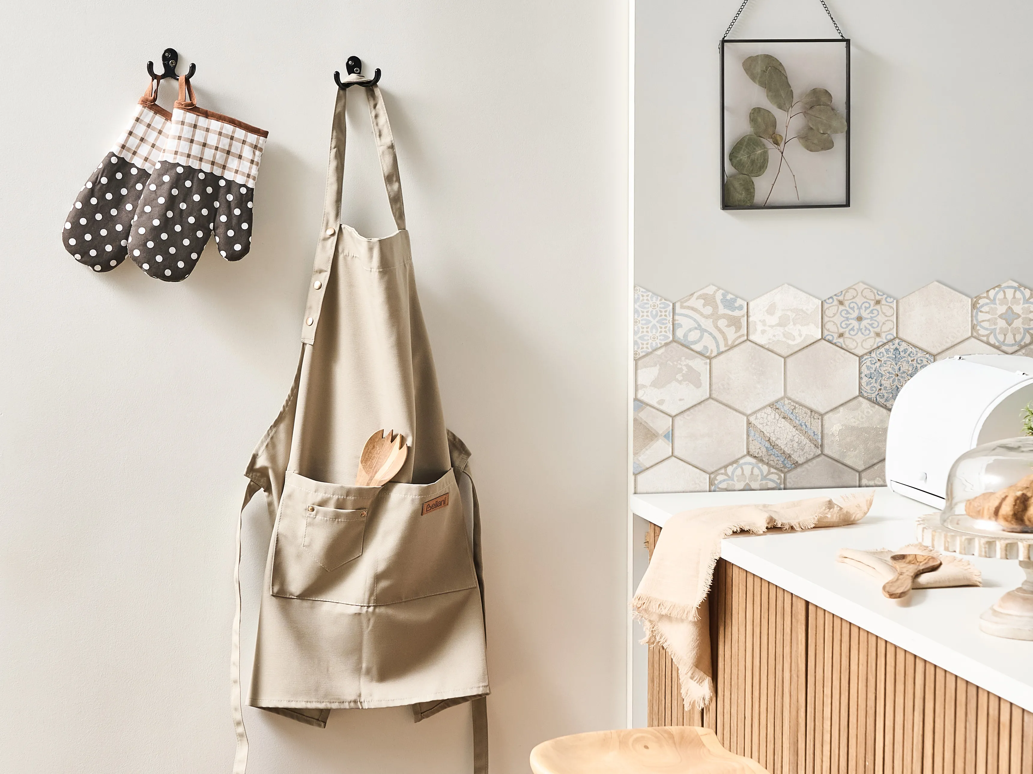 Keukentextielset PISUM Beige