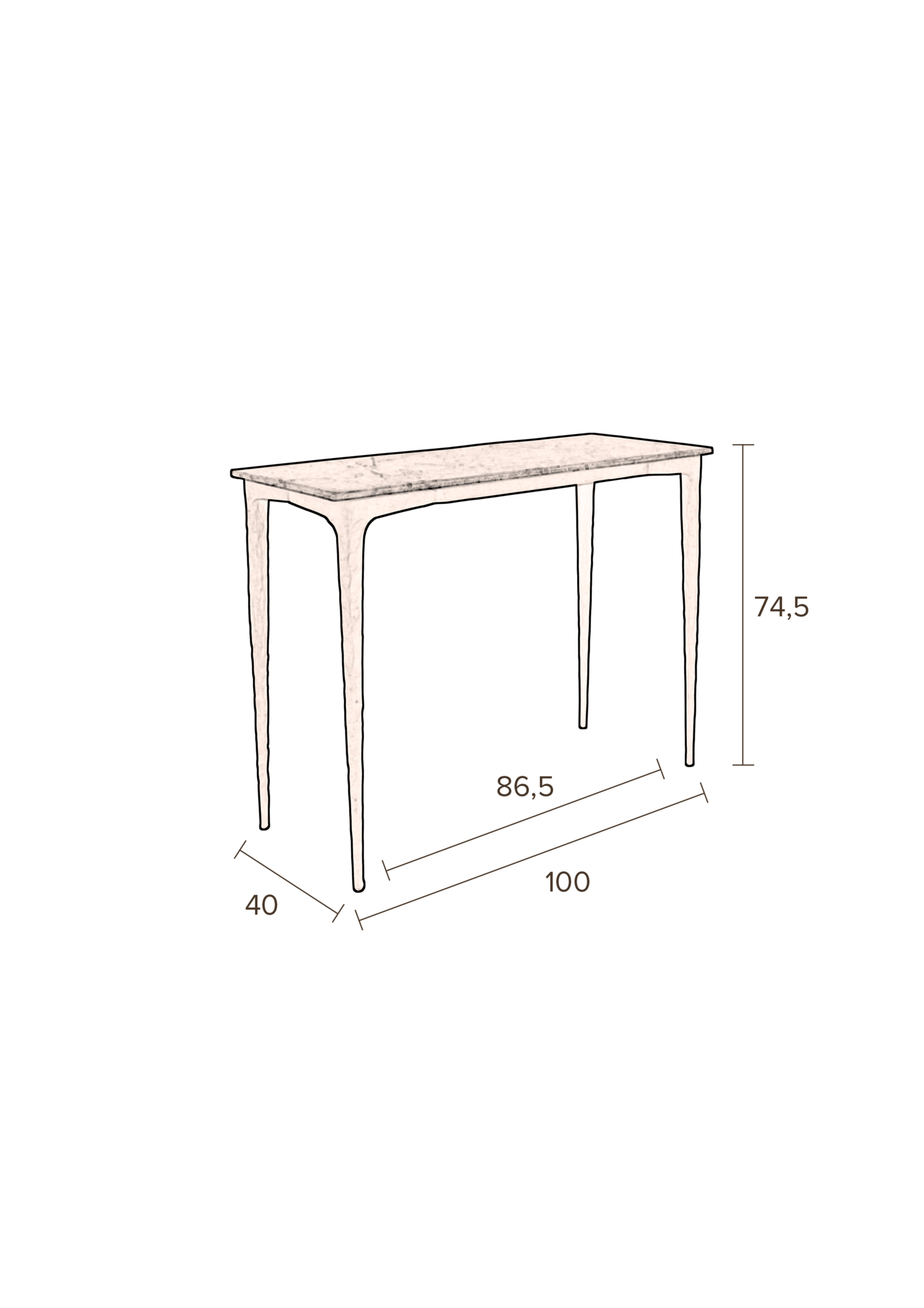 Dutchbone Rocco sidetable Rocco