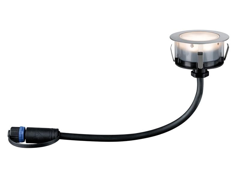 Paulmann Gartenspot Plug & Shine Floor 90° 3000 K, Basisset Starterset für das Plug & Shine System