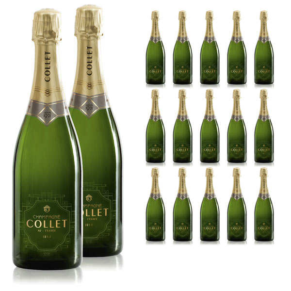 24 bouteilles Champagne Collet Brut
