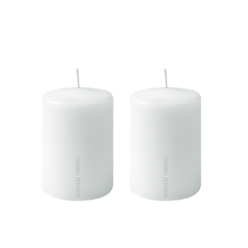 Georg Jensen 2-pak Bloklys, Hvid