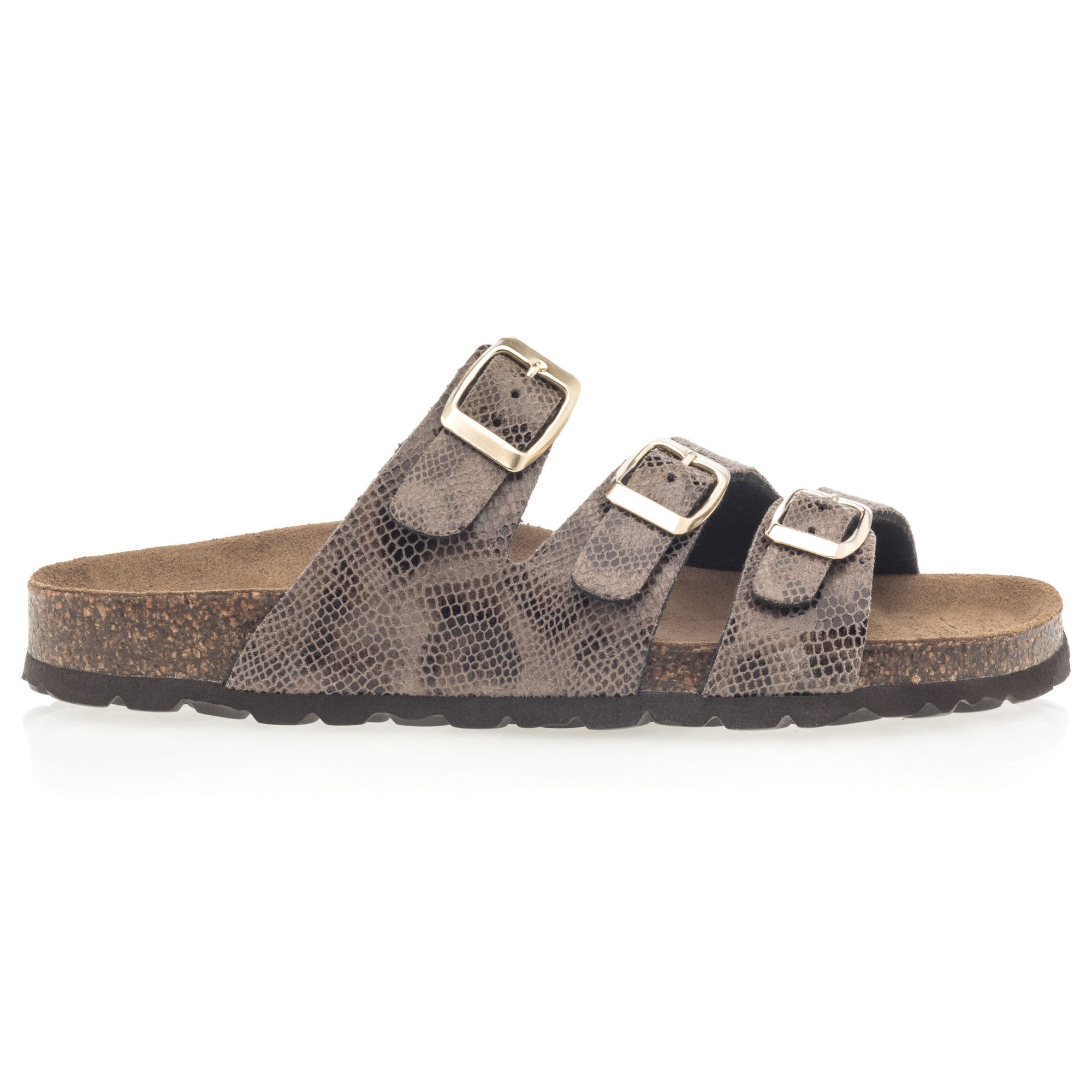 Mules semelle liège Femme marron