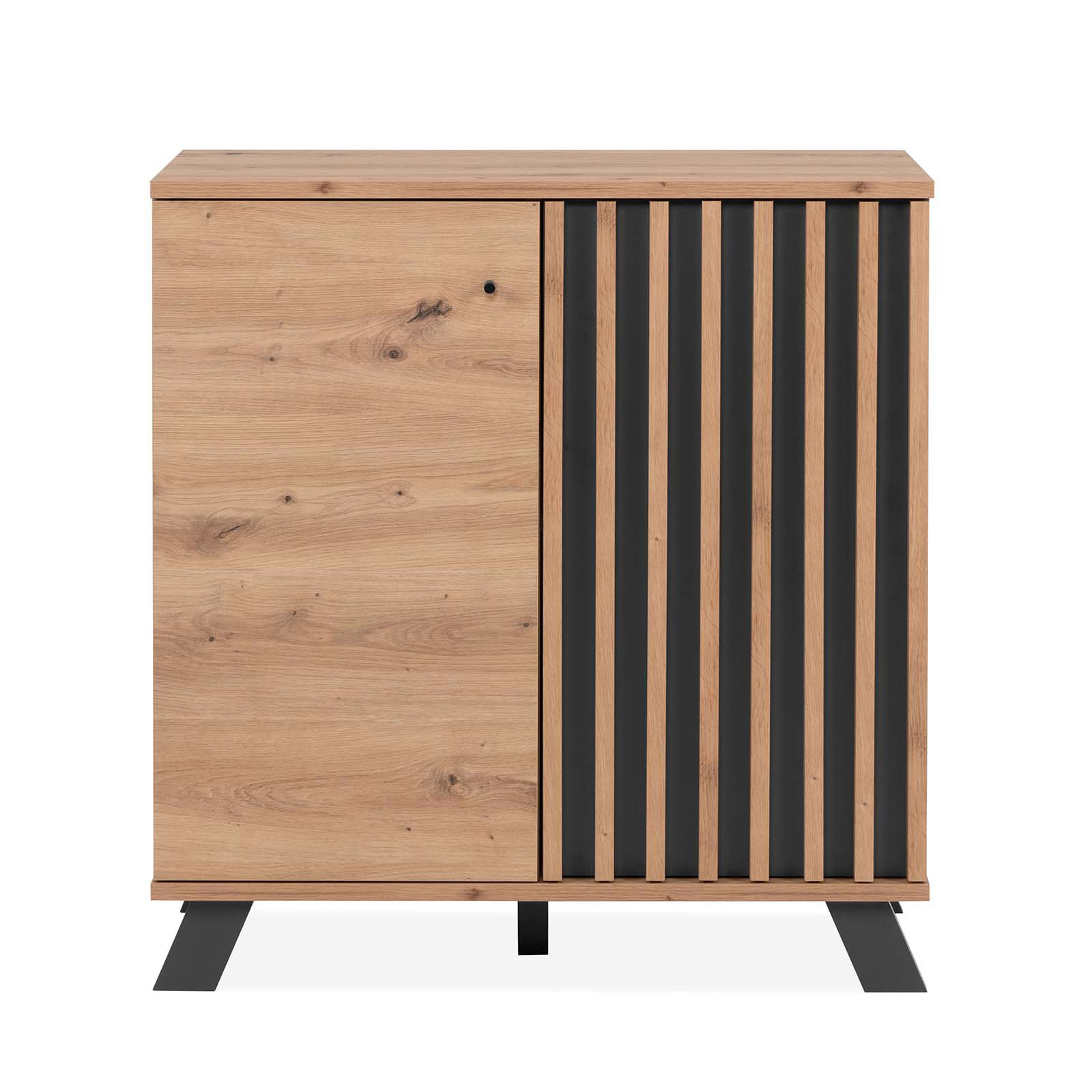 Kommode MEDAN - Artisan Eiche - anthrazit - 80 cm breit