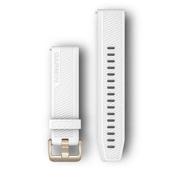 Garmin Unisex Tilbehør til ure/armbånd Quick Release 20 mm Strap (Silicone) Hvid
