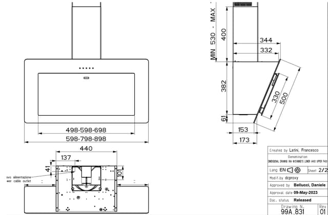 Epoq emhætte FNO 905 BK