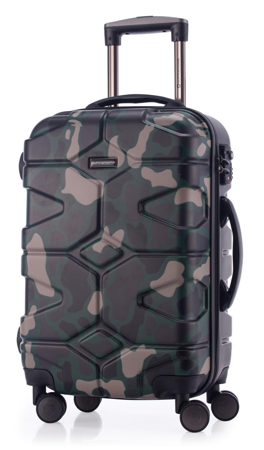 Hauptstadtkoffer Hartschalen-Trolley »X-Kölln, 58 cm, Camouflage« 40 l 4 Rollen Hartschalen-Koffer Handgepäck-Koffer Reisegepäck TSA Schloss