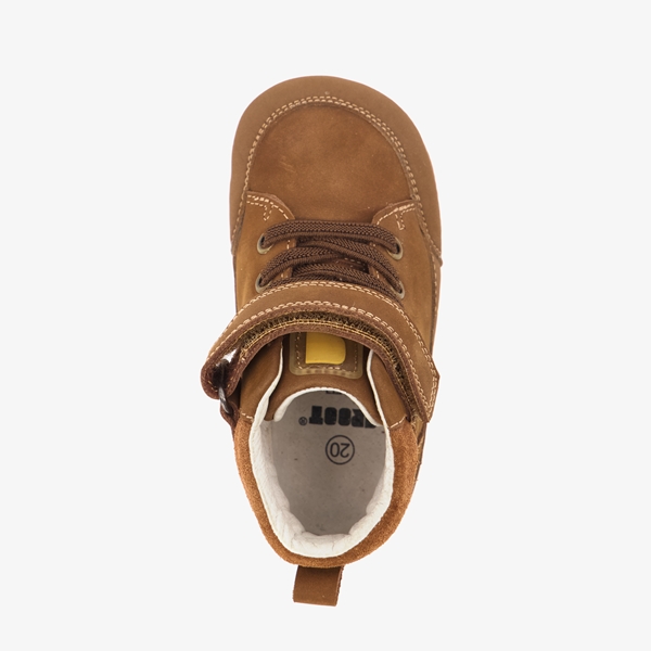 Groot babyschoenen bruin met sterretjes