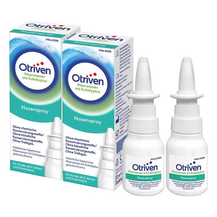 Otriven Meerwasser mit Eukalyptus, 2x20 ml