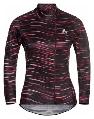 Haut Zippé Odlo Zeroweight Ceramiwarm Rouge Femme