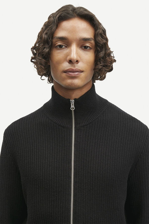 Samsøe Samsøe Sadem zip cardigan 10490 Black