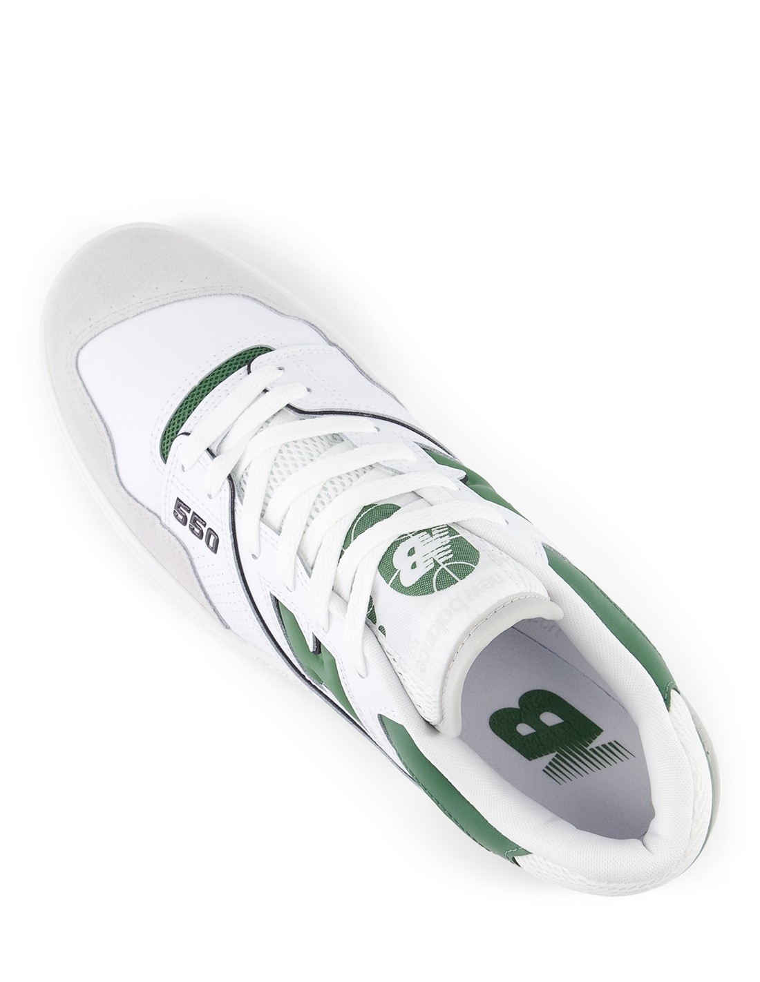 new balance Sneakers Mixte 550 Cuir Blanc/Vert
