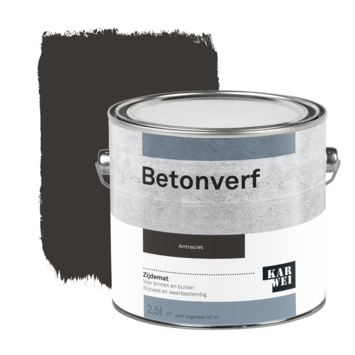 KARWEI betonverf zijdemat antraciet 2,5 liter