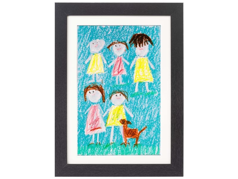 COCON Bilderrahmen für Kinderzeichnungen 34 x 25 x 4 cm, Sc Kunstrahmen für Kinderzeichnungen