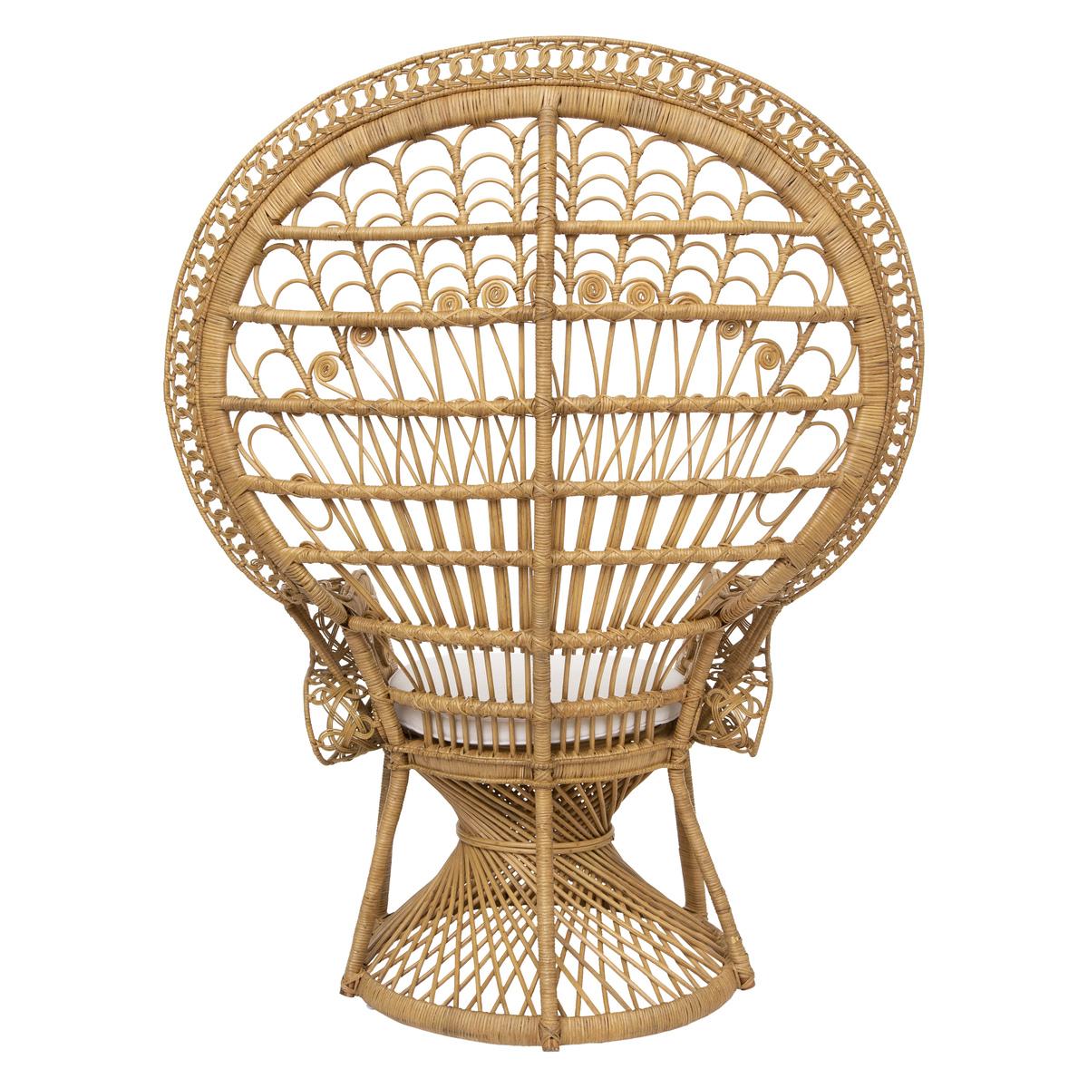 FAUTEUIL ROTIN TAKTA BLANC