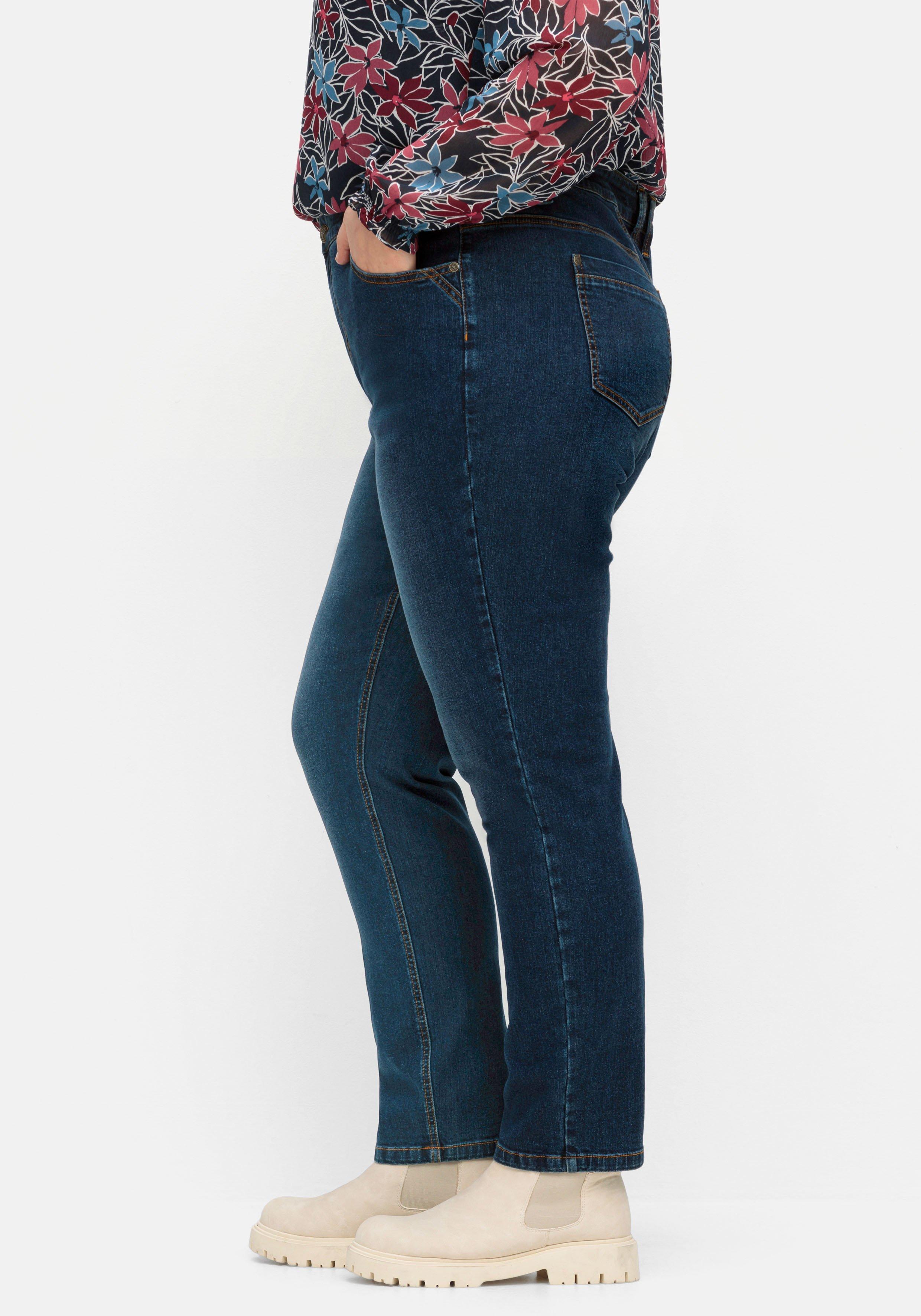 Schmale Jeans in Curvy-Schnitt PIA, in 5-Pocket-Form