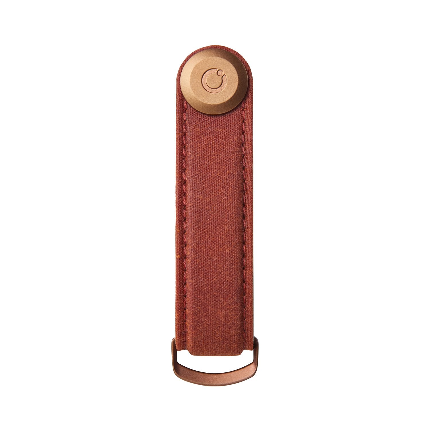 Orbitkey 2.0 Waxed Canvas Keyholder brick red