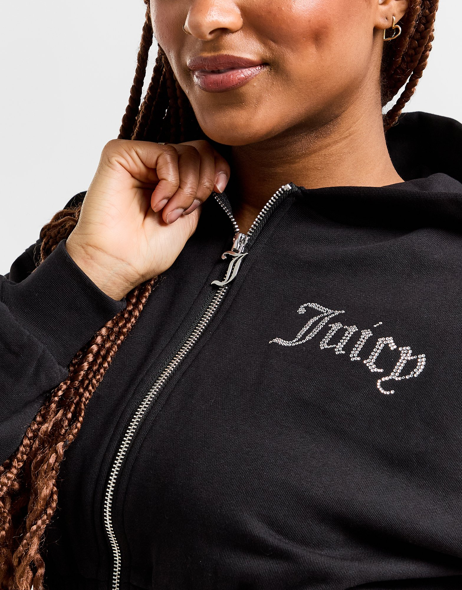 JUICY COUTURE Sweat à Capuche Zippé Diamante Femme