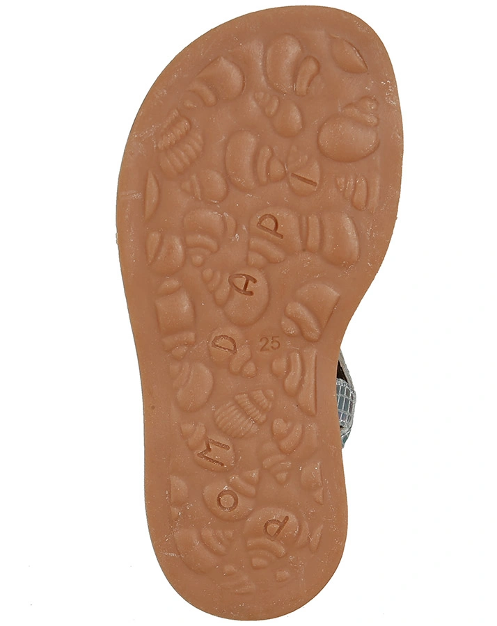 Sandalen PLAGETTE STRAP IRISIEREND in silber