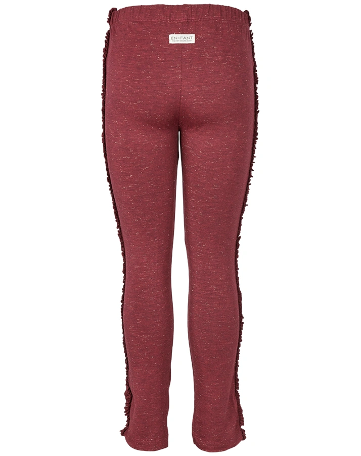 Leggings ROANA mit Rüschen in beere