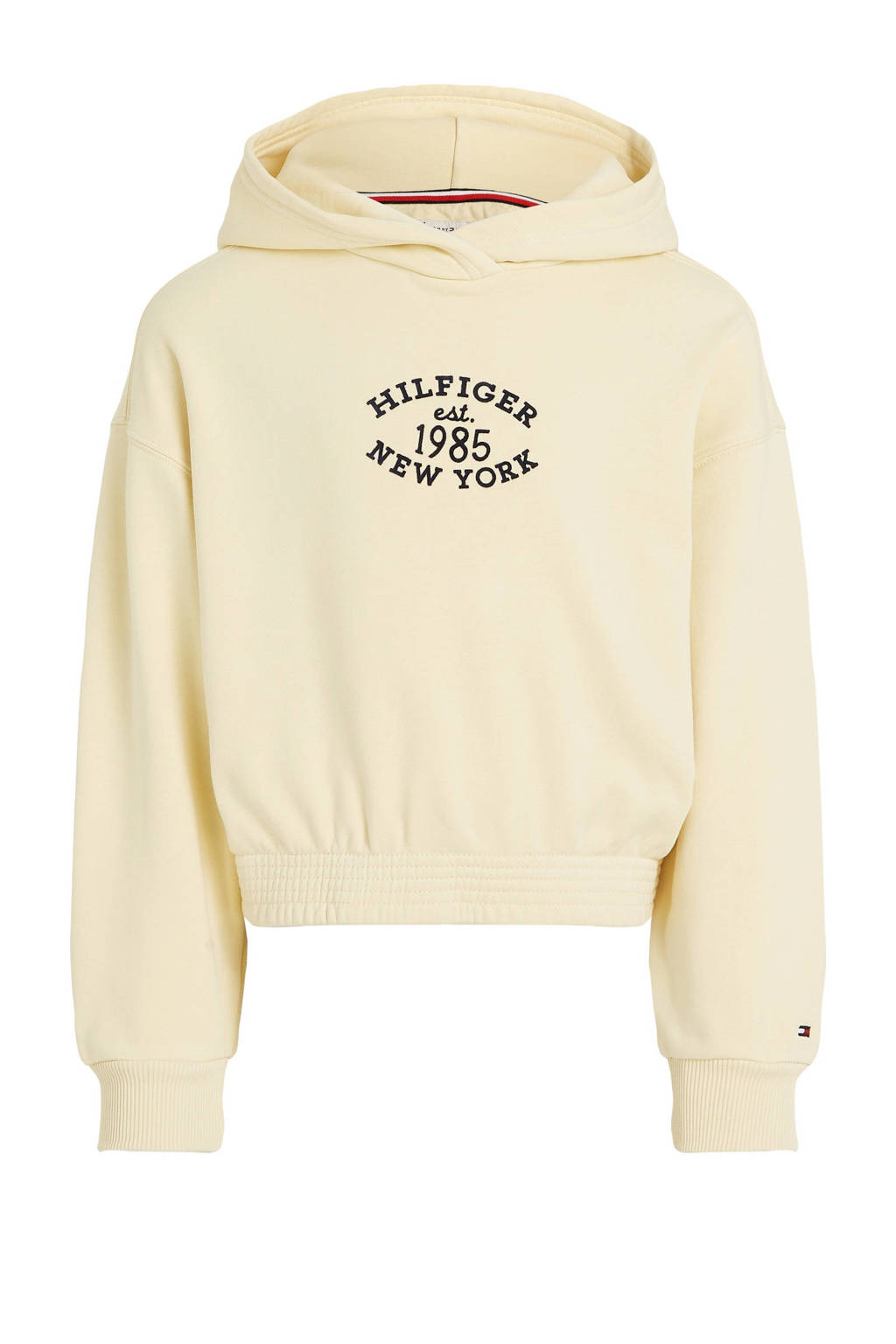 Tommy Hilfiger hoodie met printopdruk lichtgeel