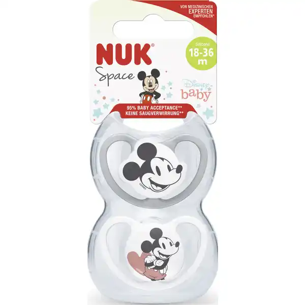 Disney Mickey Mouse Space Silikon-Schnuller 18-36 M