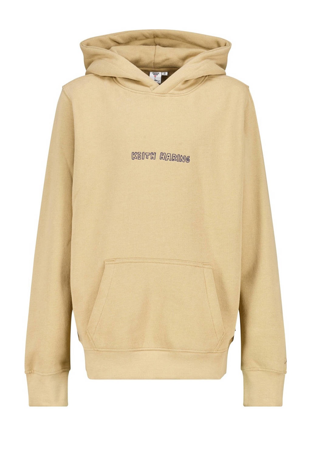 America Today hoodie met backprint zand