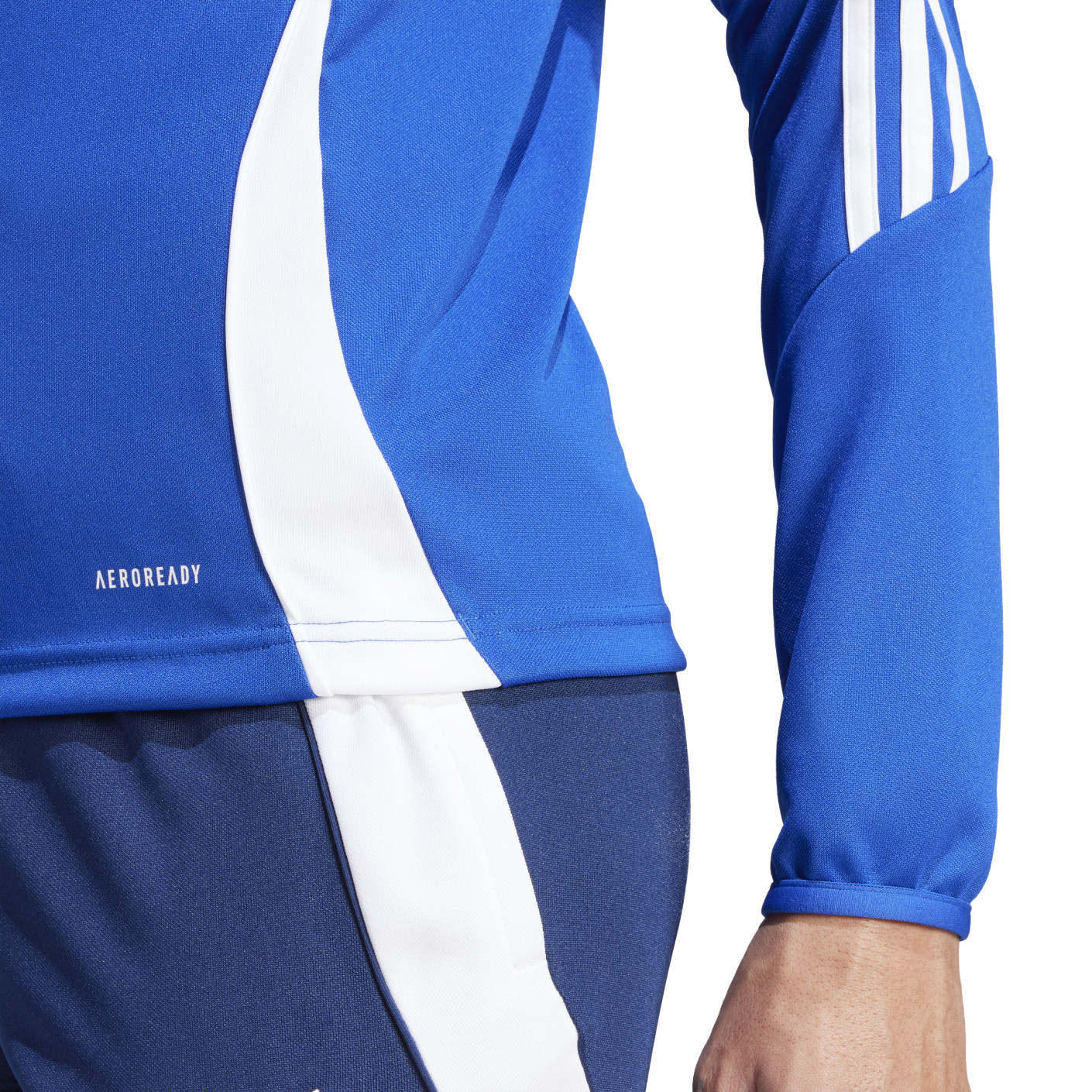 Adidas Tiro 24 Trainingstrui 1/4-Zip Dames Blauw Wit