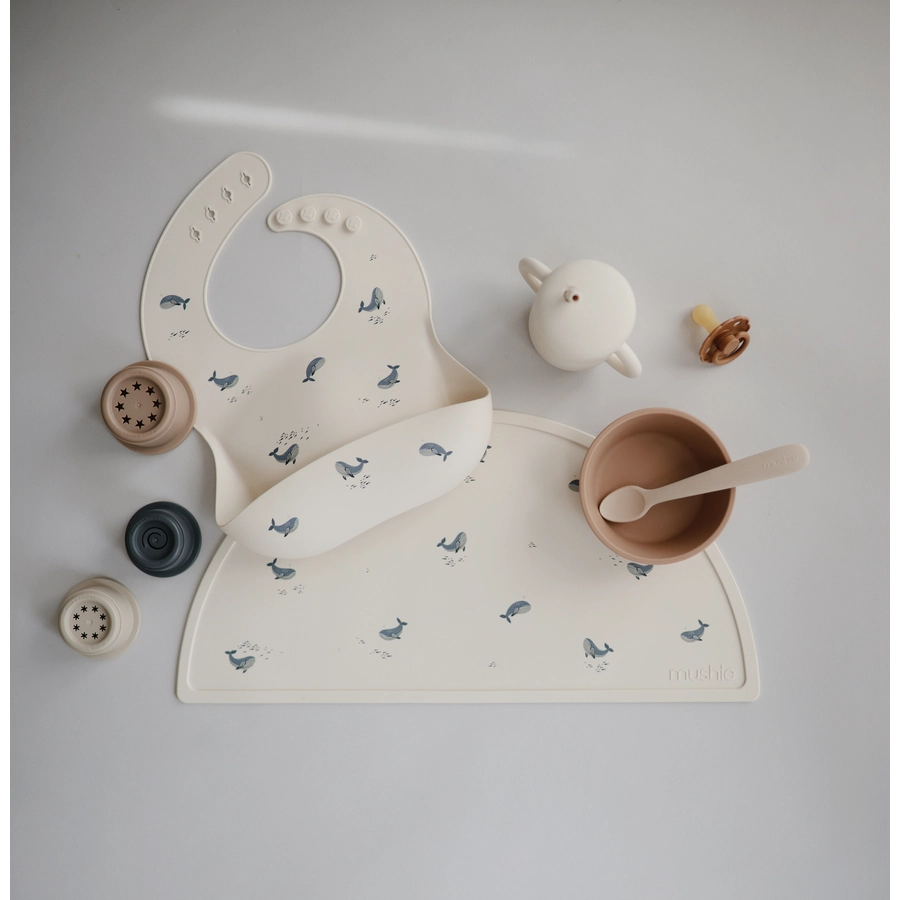 mushie Tischset silikon, Whales