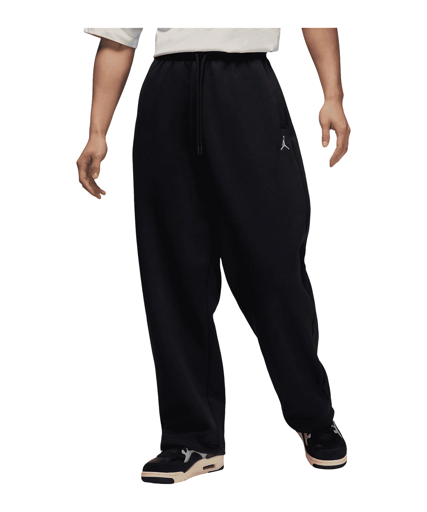 Jordan Brooklyn Fleece Oversized Jogginghose Schwarz F010