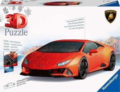Ravensburger Lamborghini Huracán EVO MK2 3D-puslespill 156 Brikker
