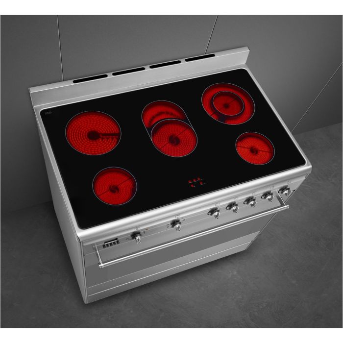 SMEG Stand-Herd Classici SUK91CMX9 Edelstahl