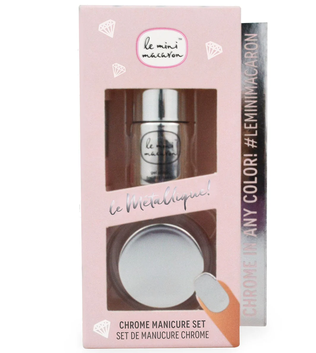 Le Mini Macaron Chrome Manicure Set