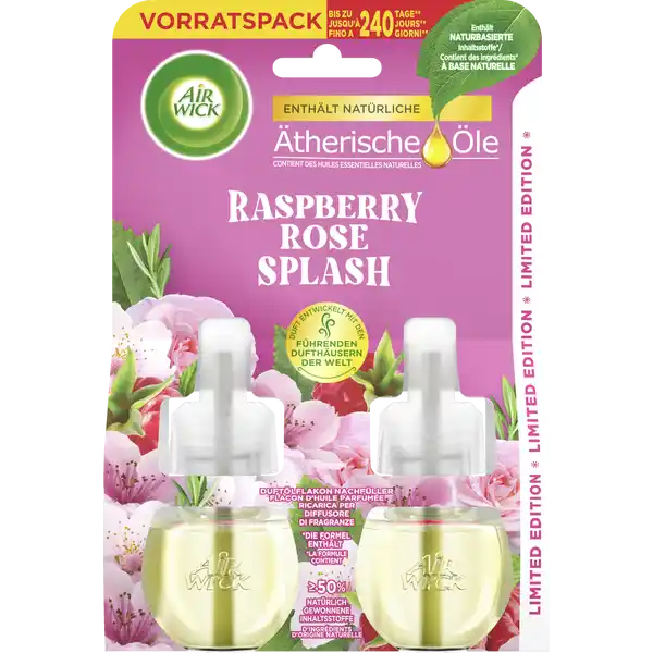 Duftölflakon Nachfüller Duo Raspberry Rose Splash