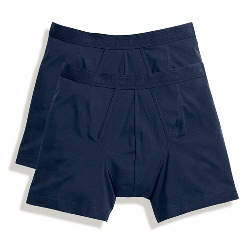 Cuecas Boxer Clássicas Masculinas de Perna Longa / Alta Porcentagem de Algodão (Pacote com 2)